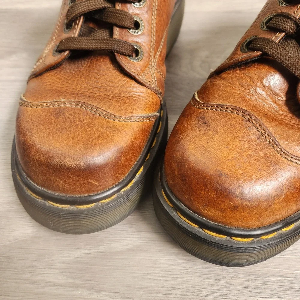 Dr. Martens Brown Brogue Wingtip Leather Oxfords sz6 DR Martens Dark Brown Mens UK11 US12 England Leather Brogue  main image 4